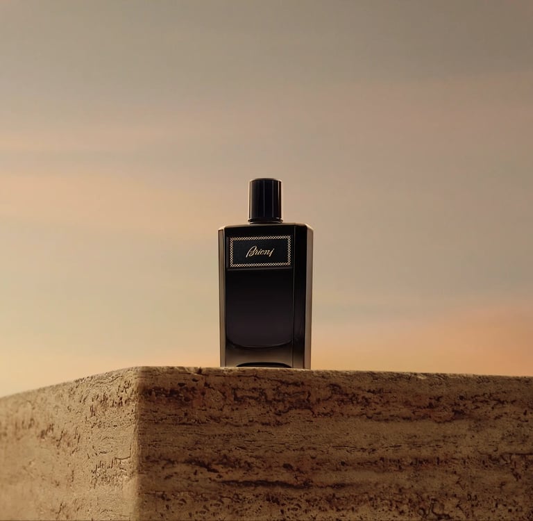 brioni fragrance bottle graphic
