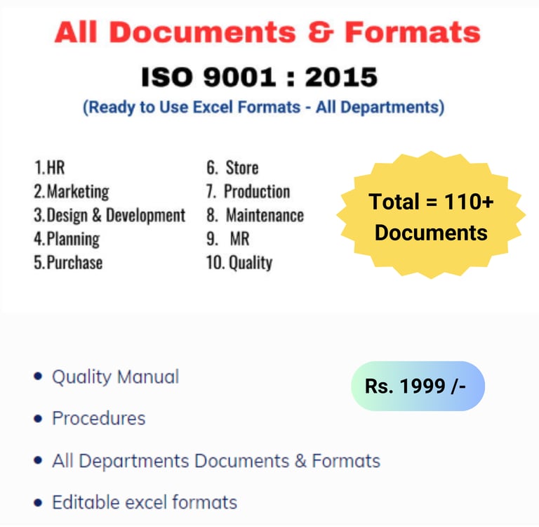 ISo9001 2015 Documentation