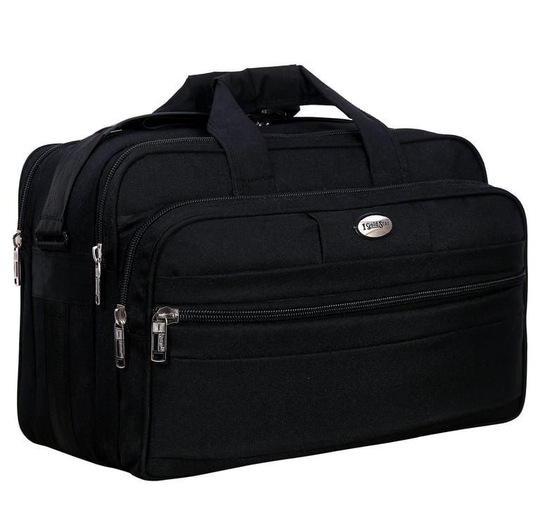 black laptop office bags in premium nylon fabric