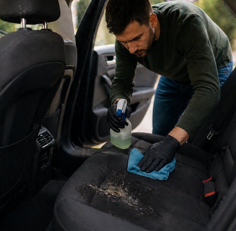 Comment enlever l'odeur de vomi dans une voiture à Nantes