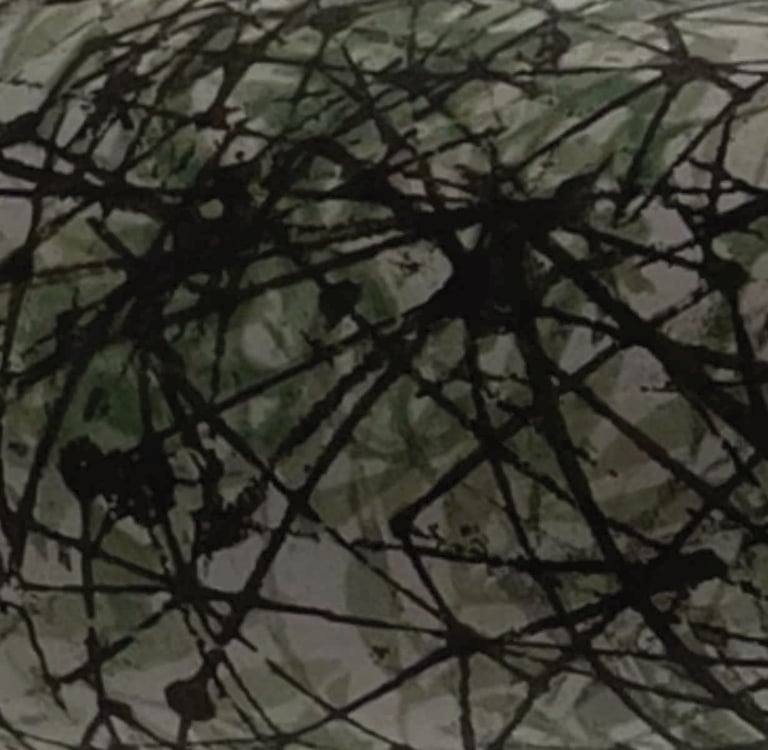 close up of green and black abstract pattern 