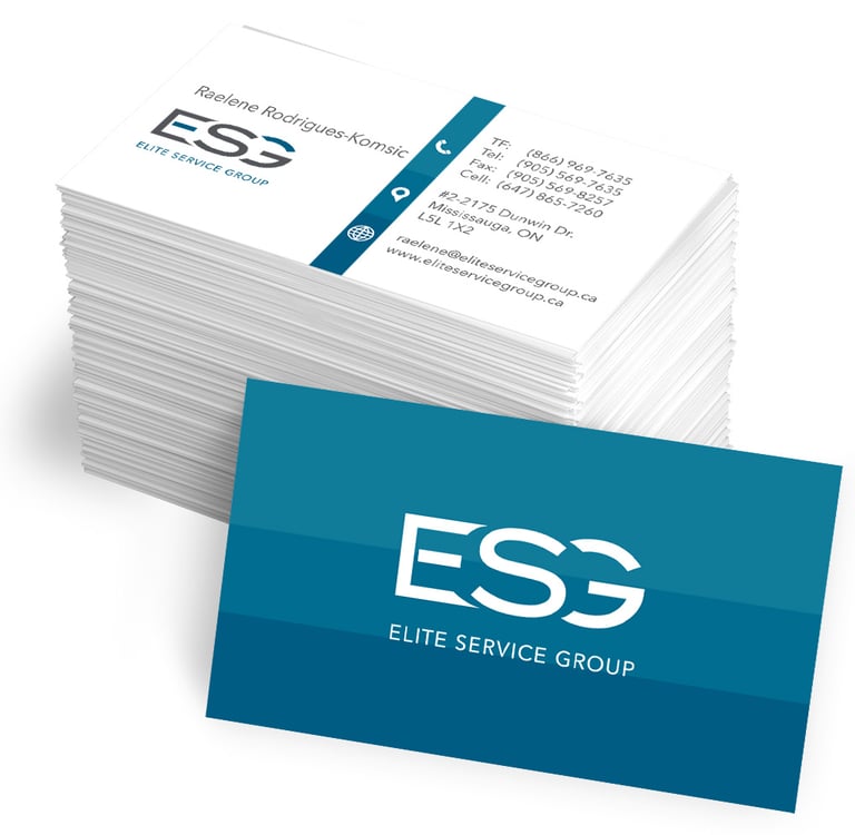 Business card design for ESG