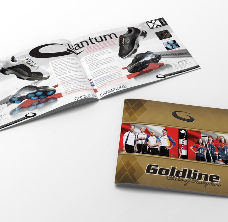 Goldline Product Catalogue Design by Katherine Widziak