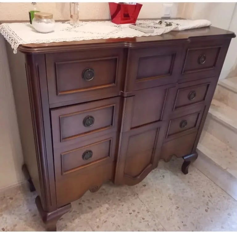 mueble recibidor de madera