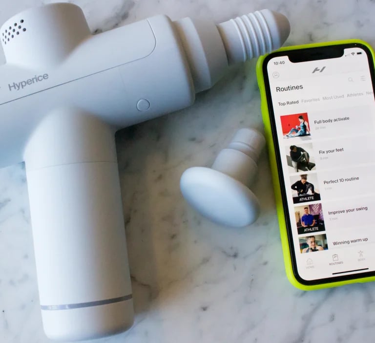 Hypervolt Go 2 portable percussion massager for on-the-go relief