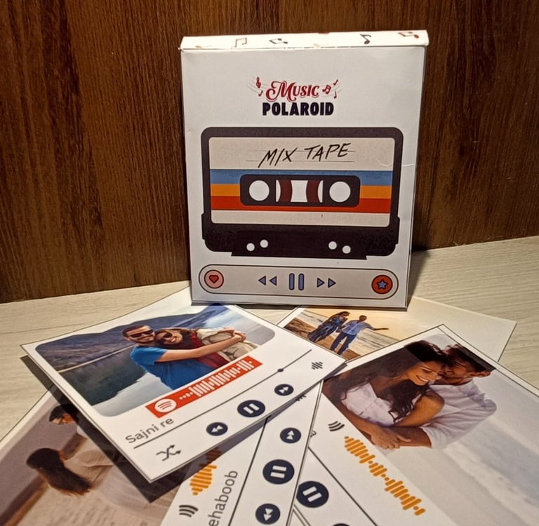custom photo music gift with spotify code