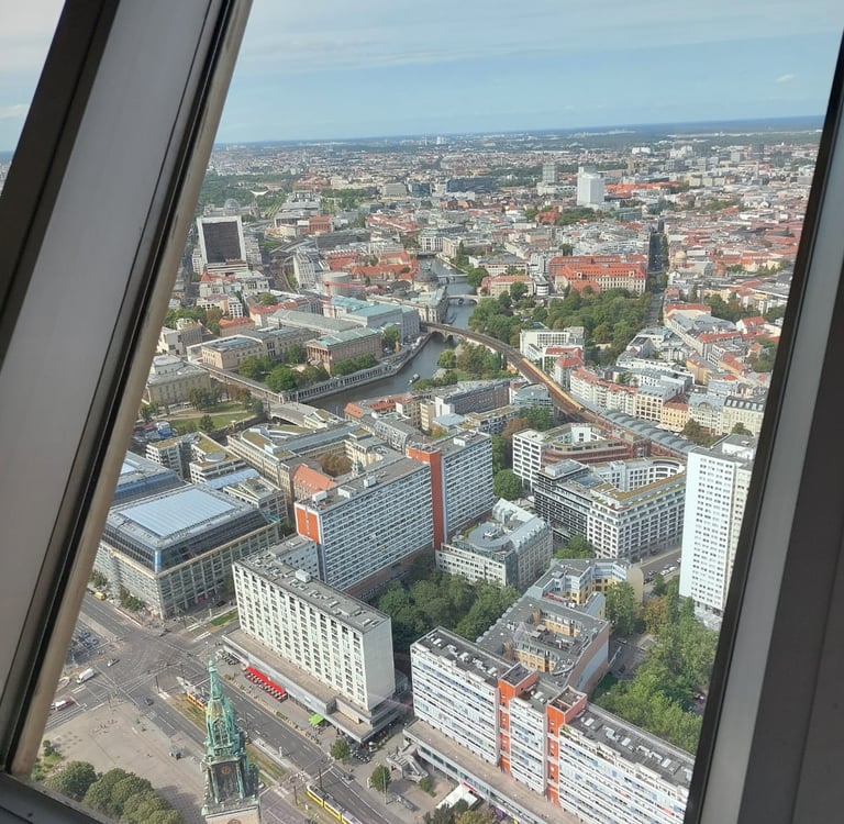Aussicht vom Berliner Fernsehturm