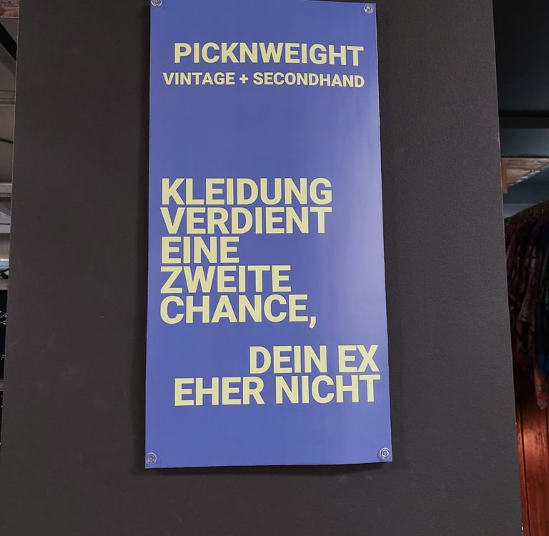 Schild bei picknweight Berlin