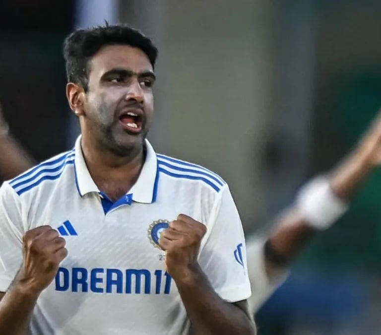R Ashwin in action