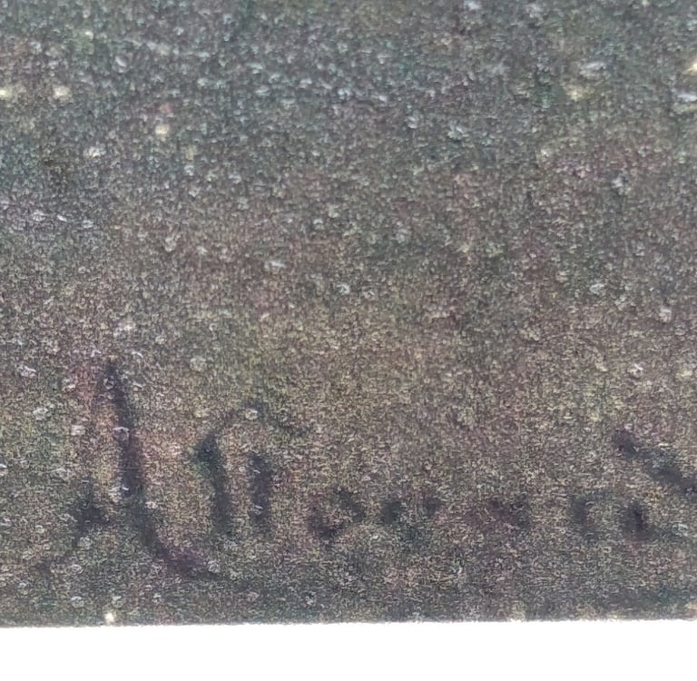 Jean-Baptist Edmond Allouard Artist signature