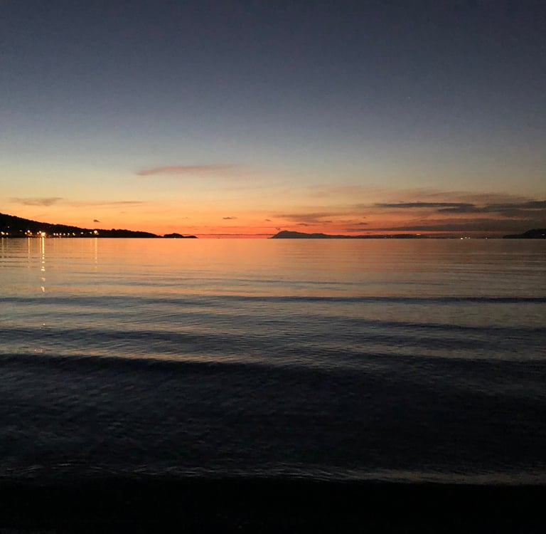 Couché de soleil sur l’alamanarre