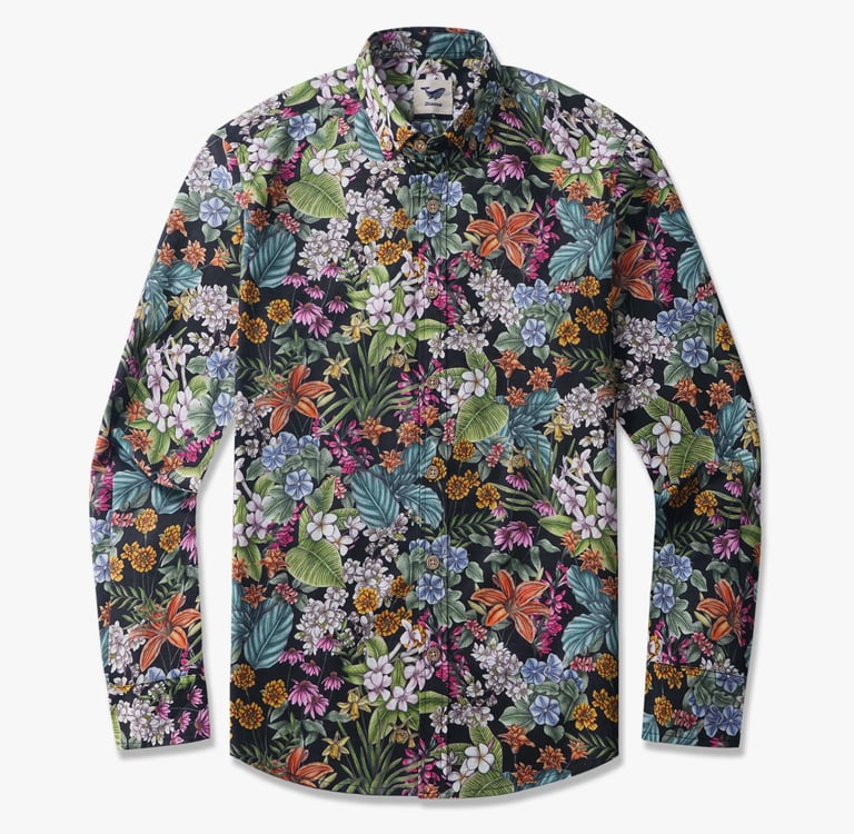 Men's Shirt with a Floral Pattern