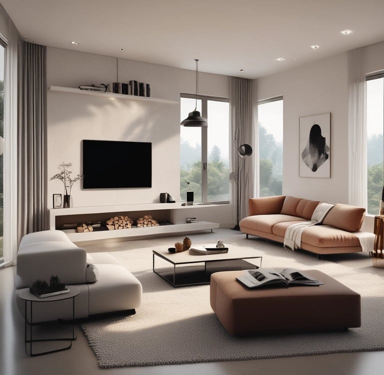 a white table with a vase and a pair of scissors on it