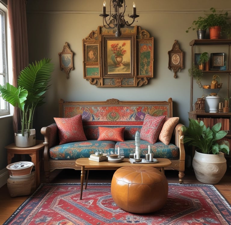 A beautifully restored vintage chair showcasing intricate craftsmanship.