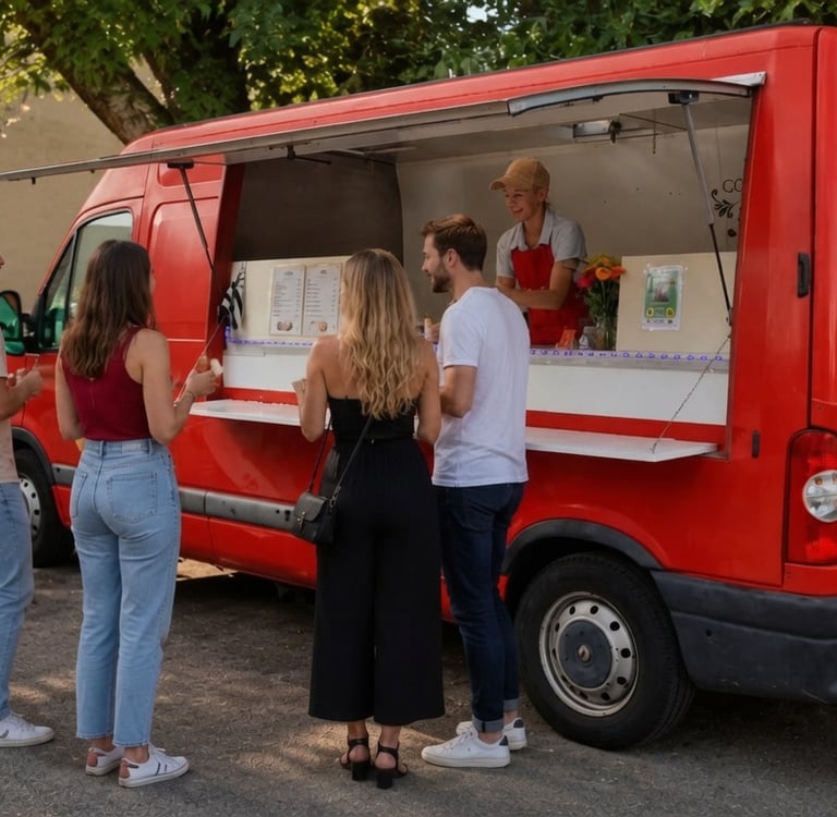 Virginia Food Truck à un anniversaire