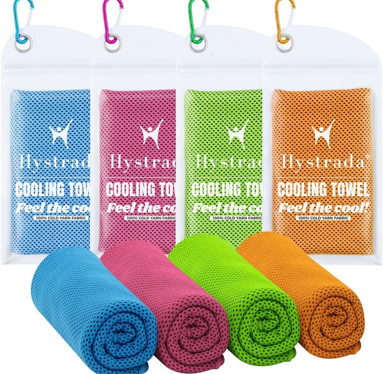 Toallas refrescantes reutilizables para mantenerse fresco en los parques