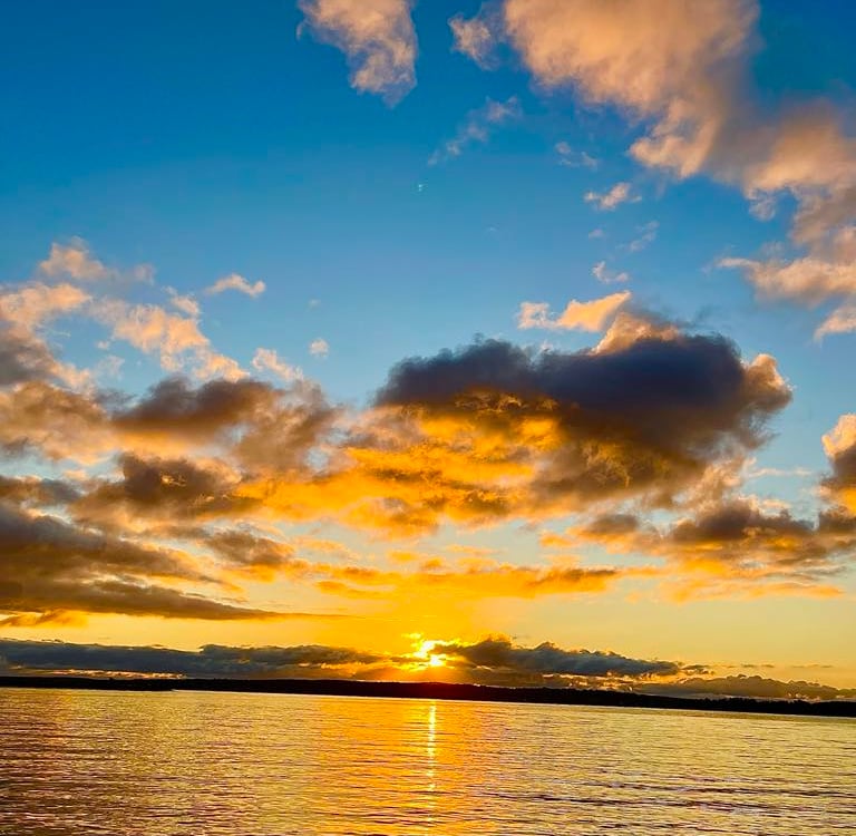 Cape Breton Sunrise View from Balmor Landing Airbnb private waterfront beach