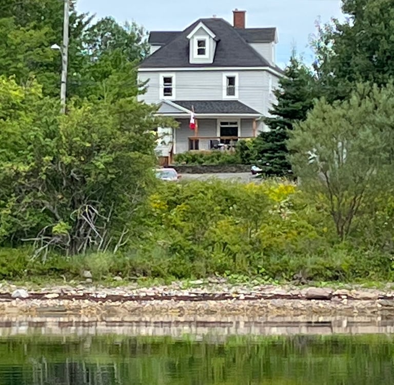 Balmor Landing, beachfront Airbnb in North Sydney, Cape Breton. Best place to stay in Cape Breton.