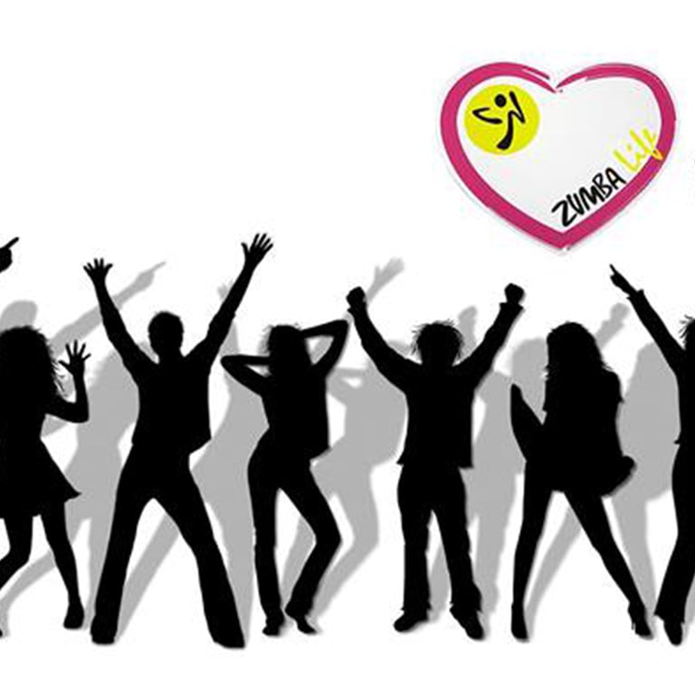 Zumba Life Studio image of dancer's shadows