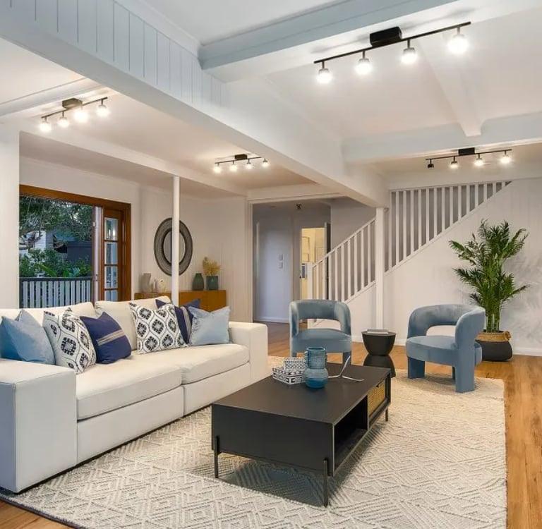 living areas and finished interior spaces
