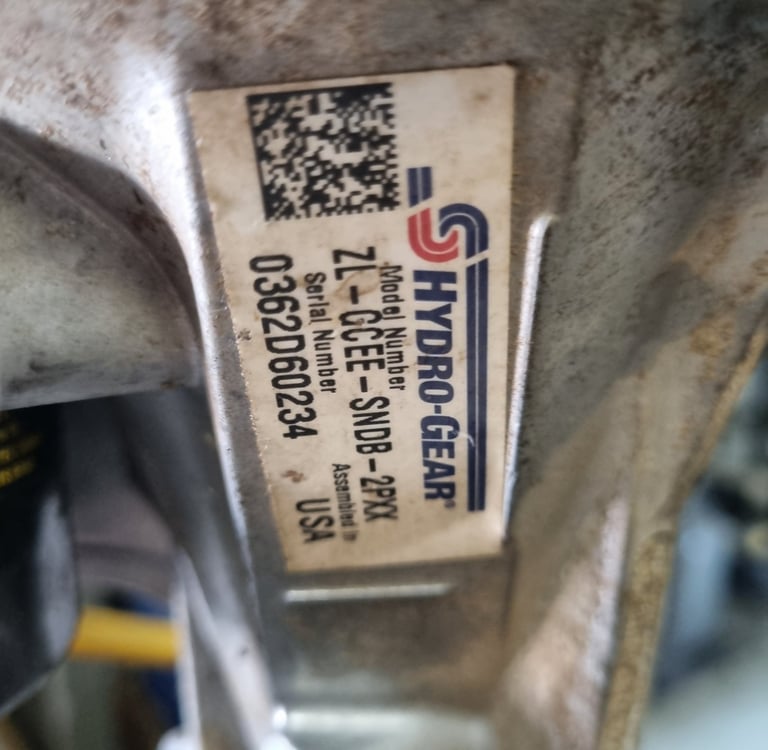 Hydro-Gear repair of transmission for Wright Stander