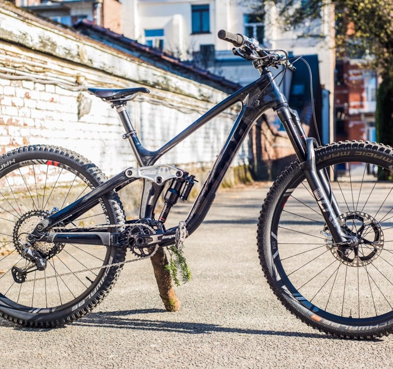 a Kona MTB custom painted in the steet