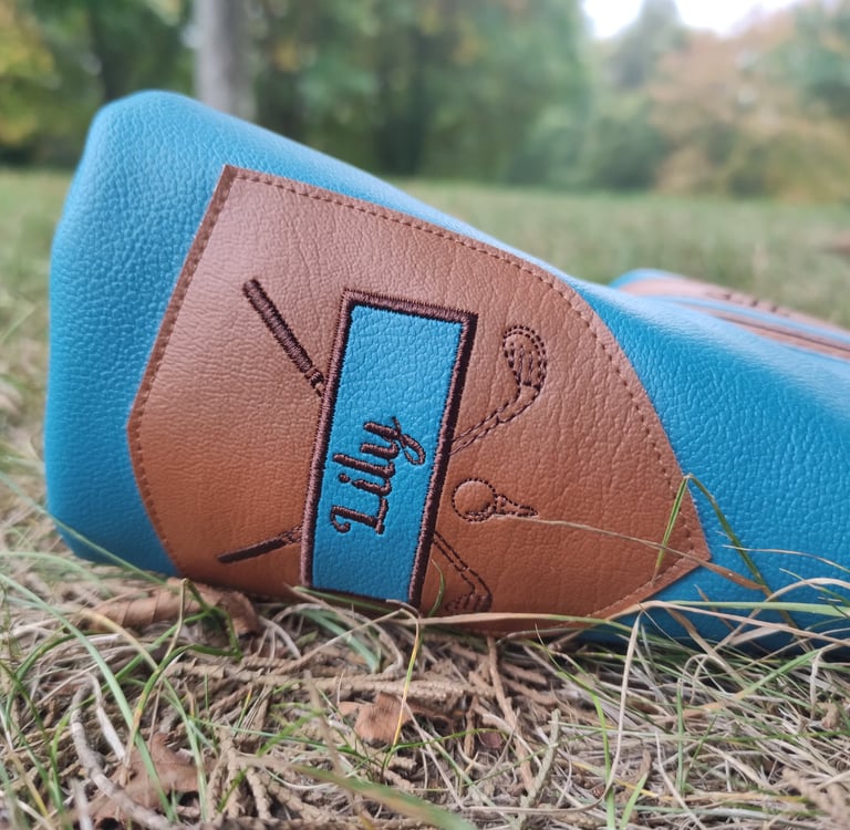 cache-putter de golf personnalisé brodé avec prénom