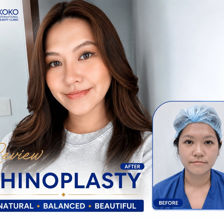 Natural-looking rhinoplasty results by Dr. Koko Clinic Vietnam