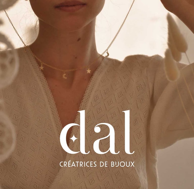Identité visuelle pour DAL Créations – Bijoux artisanaux éthiques