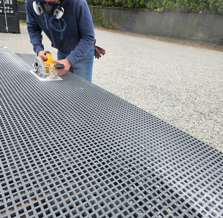 Fabricating Sheets of Marine Composite