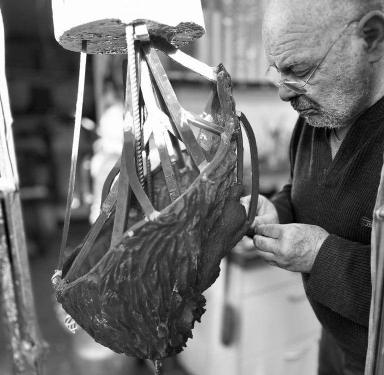 process fabrication sculpture bronze fonderie cire perdue
