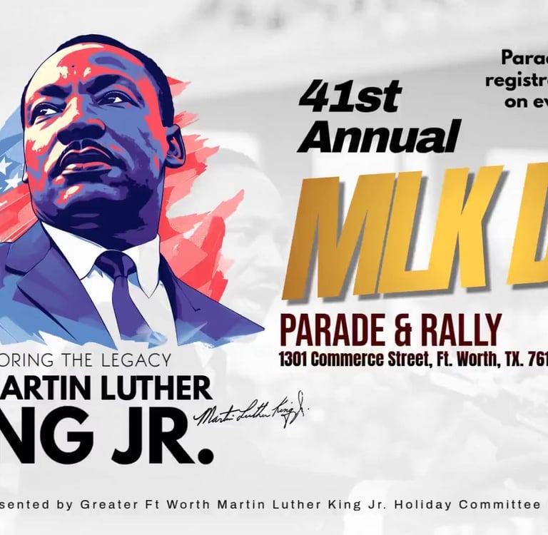 41st Annual MLK DAY Parade & Rally Flyer
