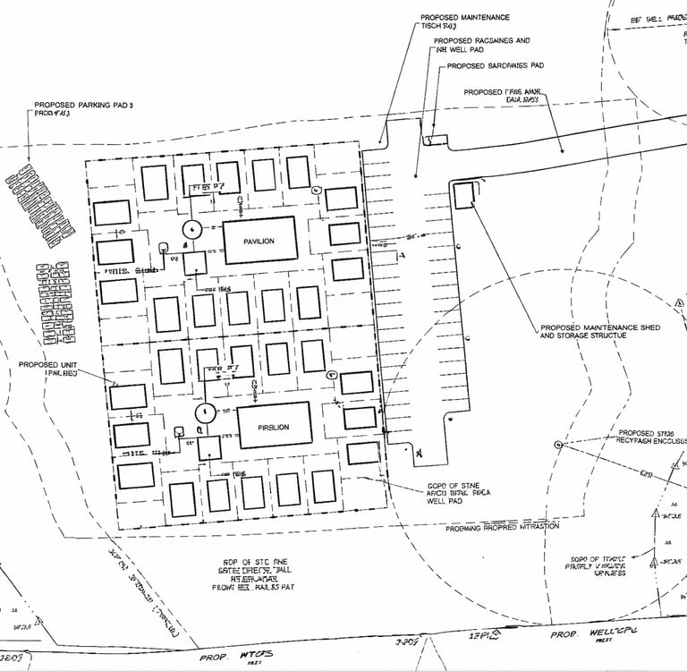 Site plan for proposed development Sanctuary Estates in Sandown, NH