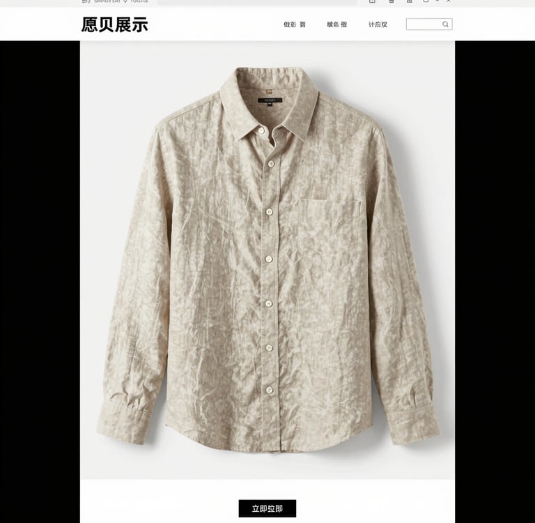 Workers carefully inspecting t-shirts during quality control in the factory.