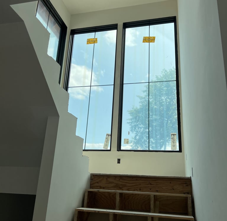 custom drywall on residential lake home in central mn