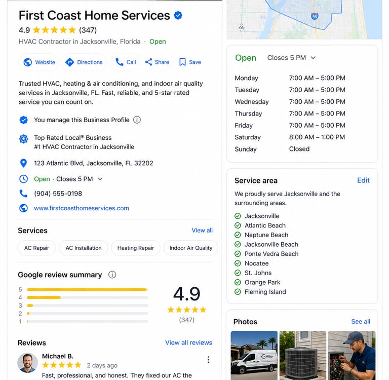 Google Business Profile in Jacksonville, FL