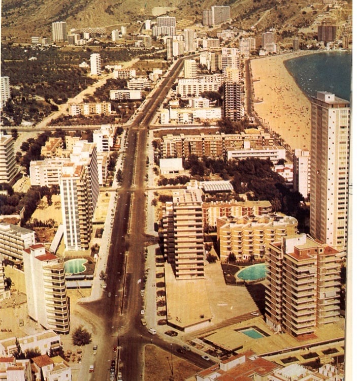 av. mediterraneo Benidorm 1971