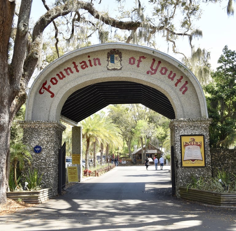 fountain of youth entrance arch