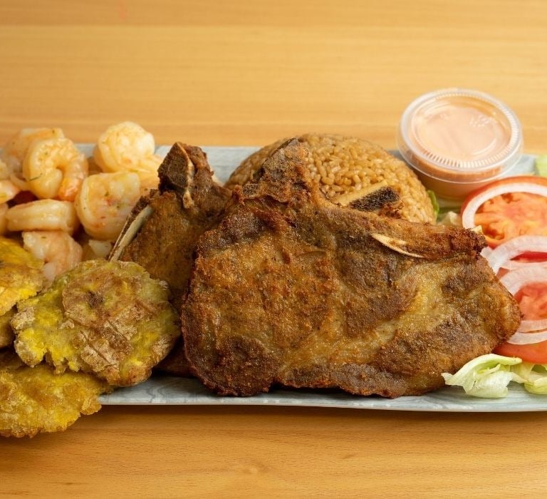 plate of puerto rican food