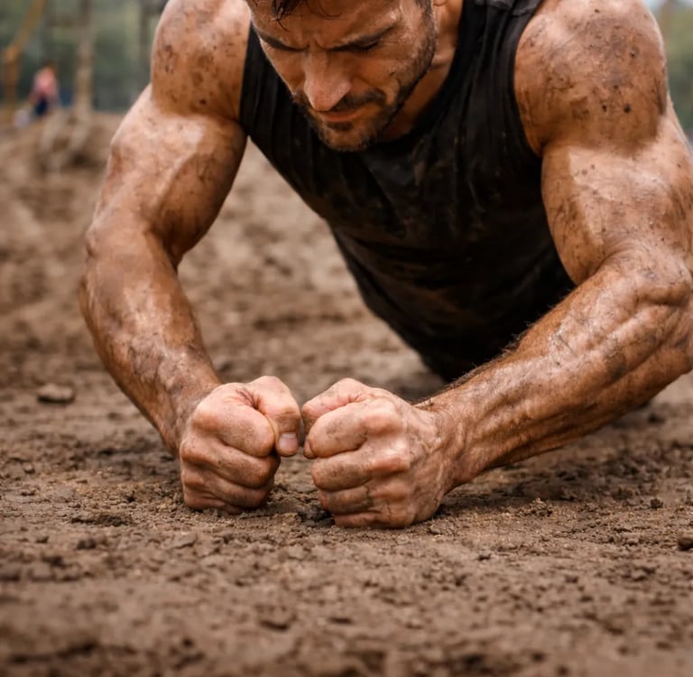 hombre entrenando antebrazos