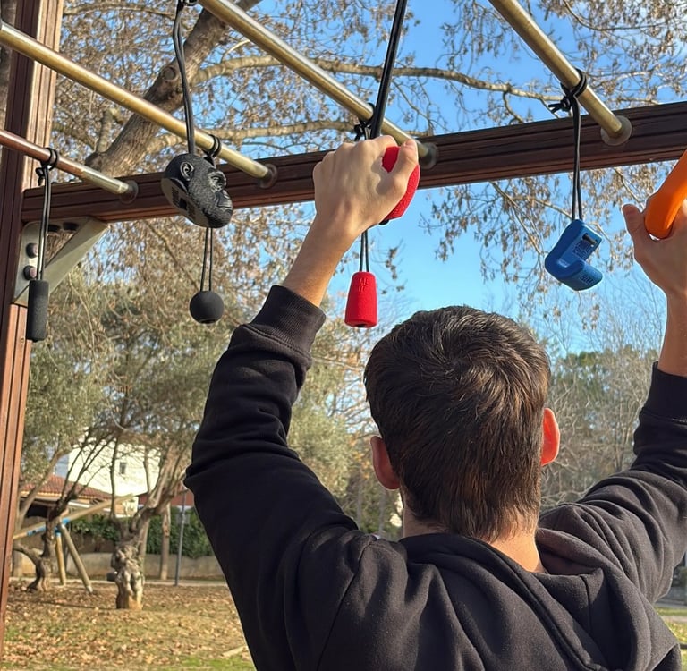hombre entrenando ocr solo