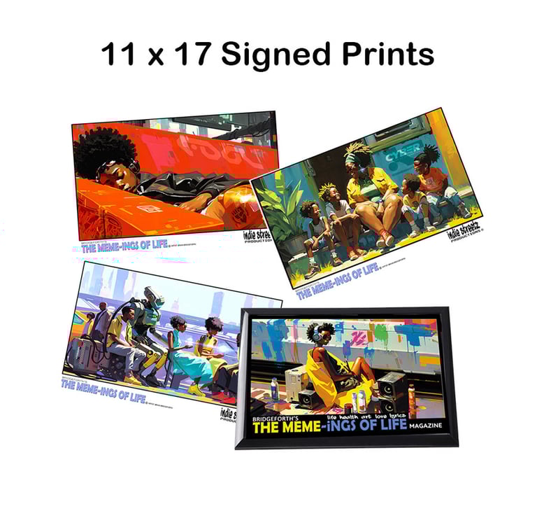 Graphic Prints from Brian Bridgeforth, futuristic artwork, Meme-ings of Life Art Prints