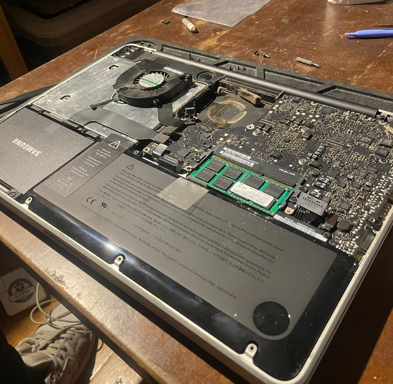 Dépoussiérage MacBook Pro 