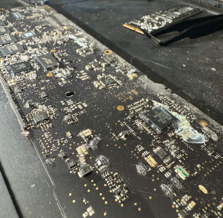 Désoxydation carte mère MacBook Air