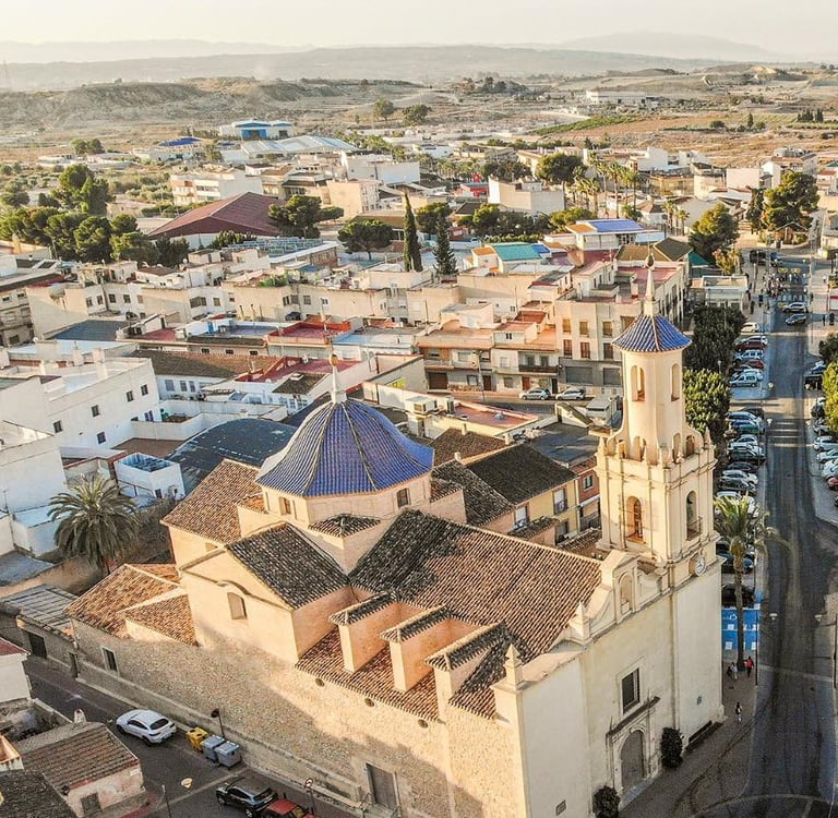 The Church of the Immaculate Conception is the main monument in the town center of Fortuna.