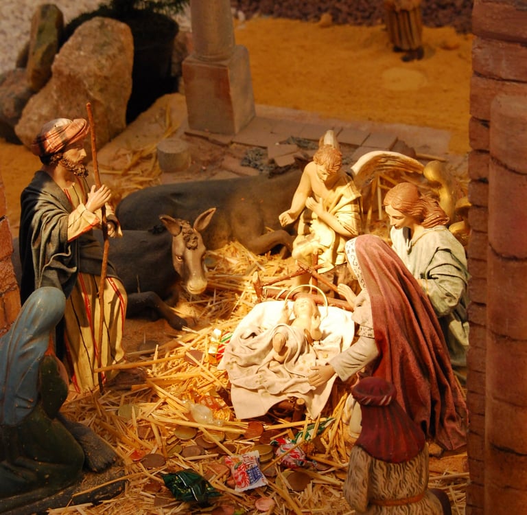 Detail of the municipal nativity scene in the city of Murcia. Photo by Felipe Ortega.