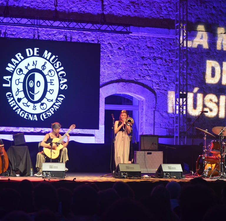 Rita Payés concert at the La Mar de Músicas festival in Cartagena in 2022. Photo by Esaenzdetejada.