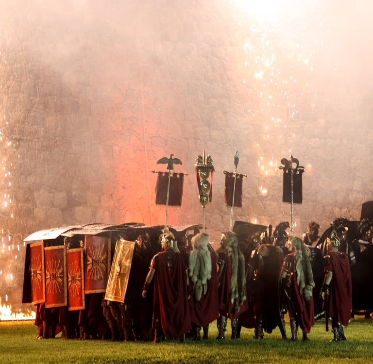 Reenactment of the Roman conquest of Carthago Nova as part of the Carthaginians and Romans Festival