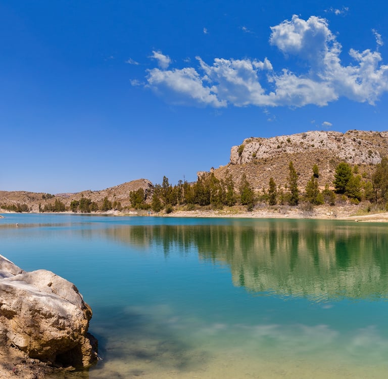 View of the Cierva reservoir, in the municipality of Mula. Photo by Werner Wilmes.