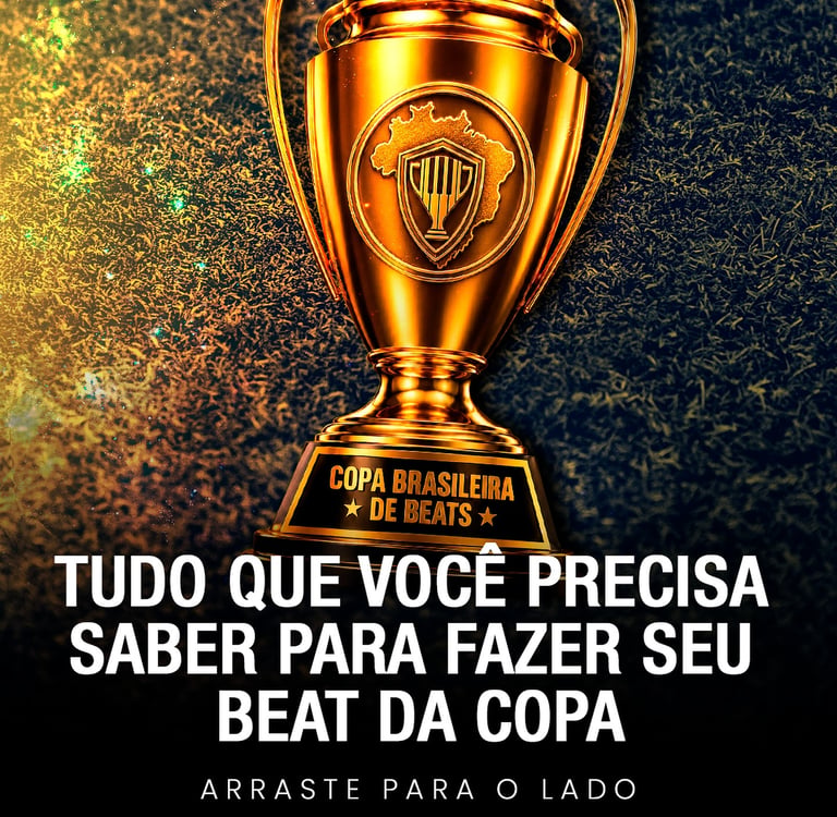 Material oficial da Copa Brasileira de Beats explicando as regras para participação.